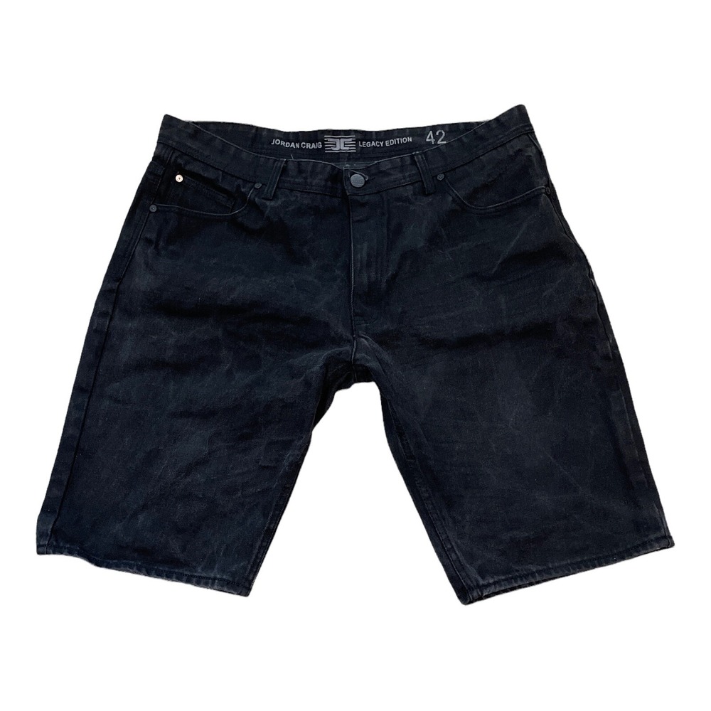 Jordan Craig Jean Shorts Mens Size 42 (41x12)  Black Denim Legacy Edition